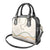 Aloha Lei Mikioi Shoulder Handbag Beige Polynesian Tribal Tatau Pattern
