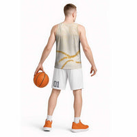 Aloha Lei Mikioi Basketball Jersey Gold Polynesian Tribal Tatau Pattern LT9 - Polynesian Pride