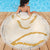 Aloha Lei Mikioi Beach Blanket Gold Polynesian Tribal Tatau Pattern