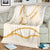 Aloha Lei Mikioi Blanket Gold Polynesian Tribal Tatau Pattern