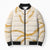 Aloha Lei Mikioi Bomber Puffer Jacket Gold Polynesian Tribal Tatau Pattern - Polynesian Pride