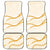 Aloha Lei Mikioi Car Mats Gold Polynesian Tribal Tatau Pattern