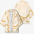 Aloha Lei Mikioi Kimono Gold Polynesian Tribal Tatau Pattern - Polynesian Pride
