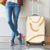 Aloha Lei Mikioi Luggage Cover Gold Polynesian Tribal Tatau Pattern