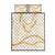 Aloha Lei Mikioi Quilt Bed Set Gold Polynesian Tribal Tatau Pattern