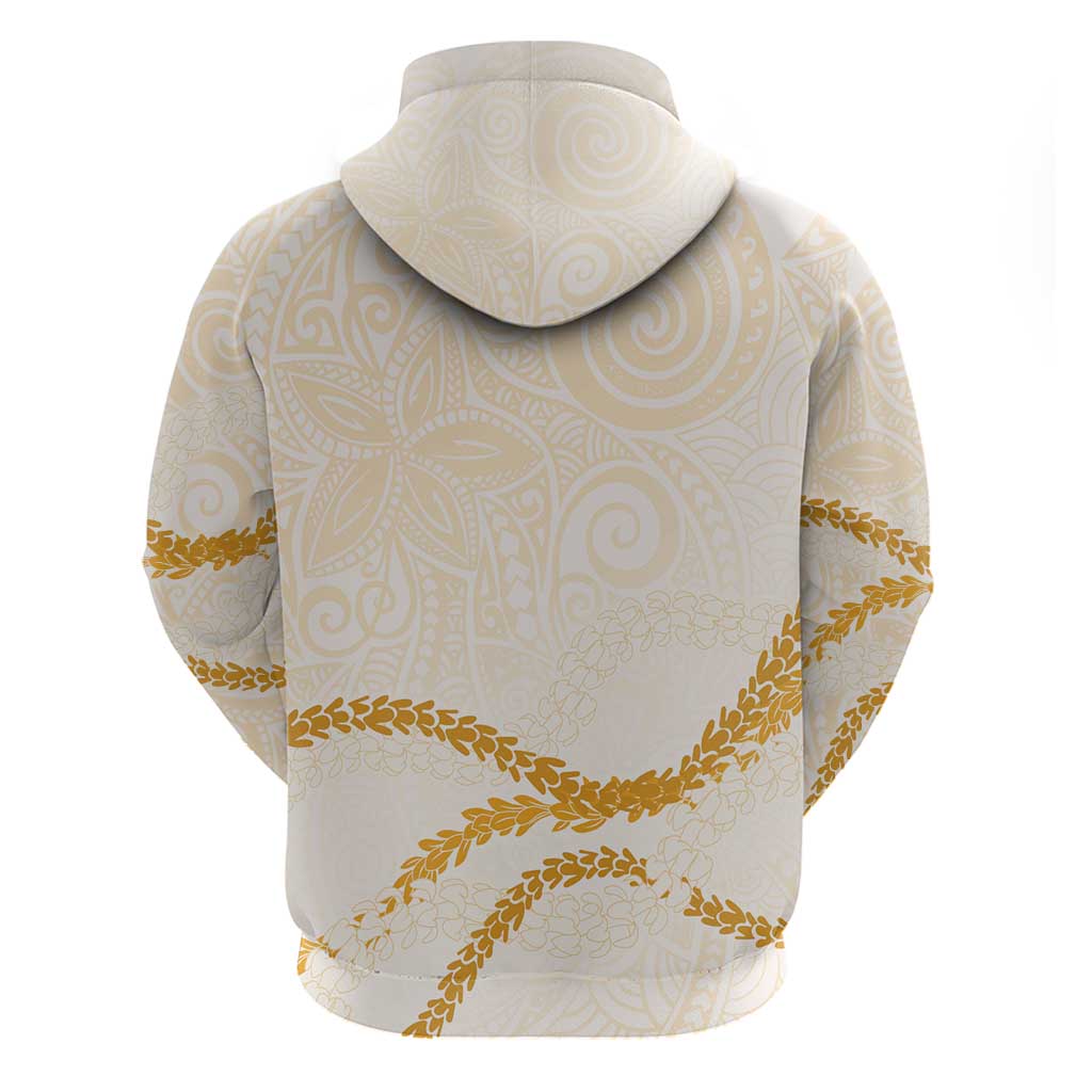 Aloha Lei Mikioi Zip Hoodie Gold Polynesian Tribal Tatau Pattern LT9 - Polynesian Pride