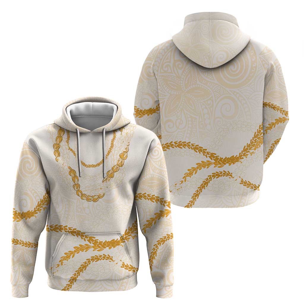 Aloha Lei Mikioi Zip Hoodie Gold Polynesian Tribal Tatau Pattern LT9 - Polynesian Pride