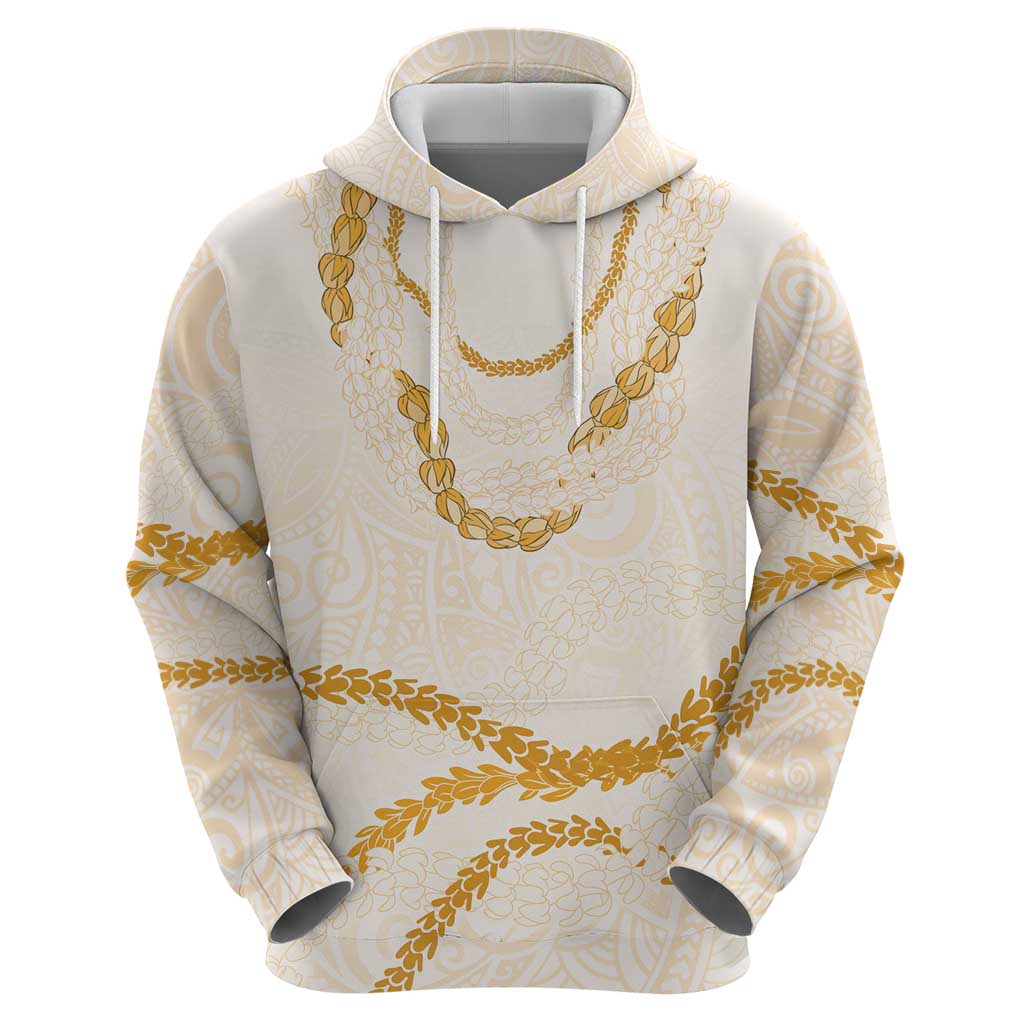 Aloha Lei Mikioi Zip Hoodie Gold Polynesian Tribal Tatau Pattern LT9 - Polynesian Pride