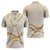 Aloha Lei Mikioi Zipper Polo Shirt Gold Polynesian Tribal Tatau Pattern - Polynesian Pride