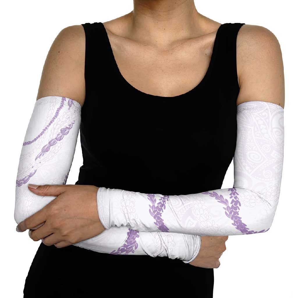Aloha Lei Mikioi Arm Sleeves Purple Polynesian Tribal Tatau Pattern - Polynesian Pride