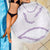 Aloha Lei Mikioi Beach Blanket Purple Polynesian Tribal Tatau Pattern