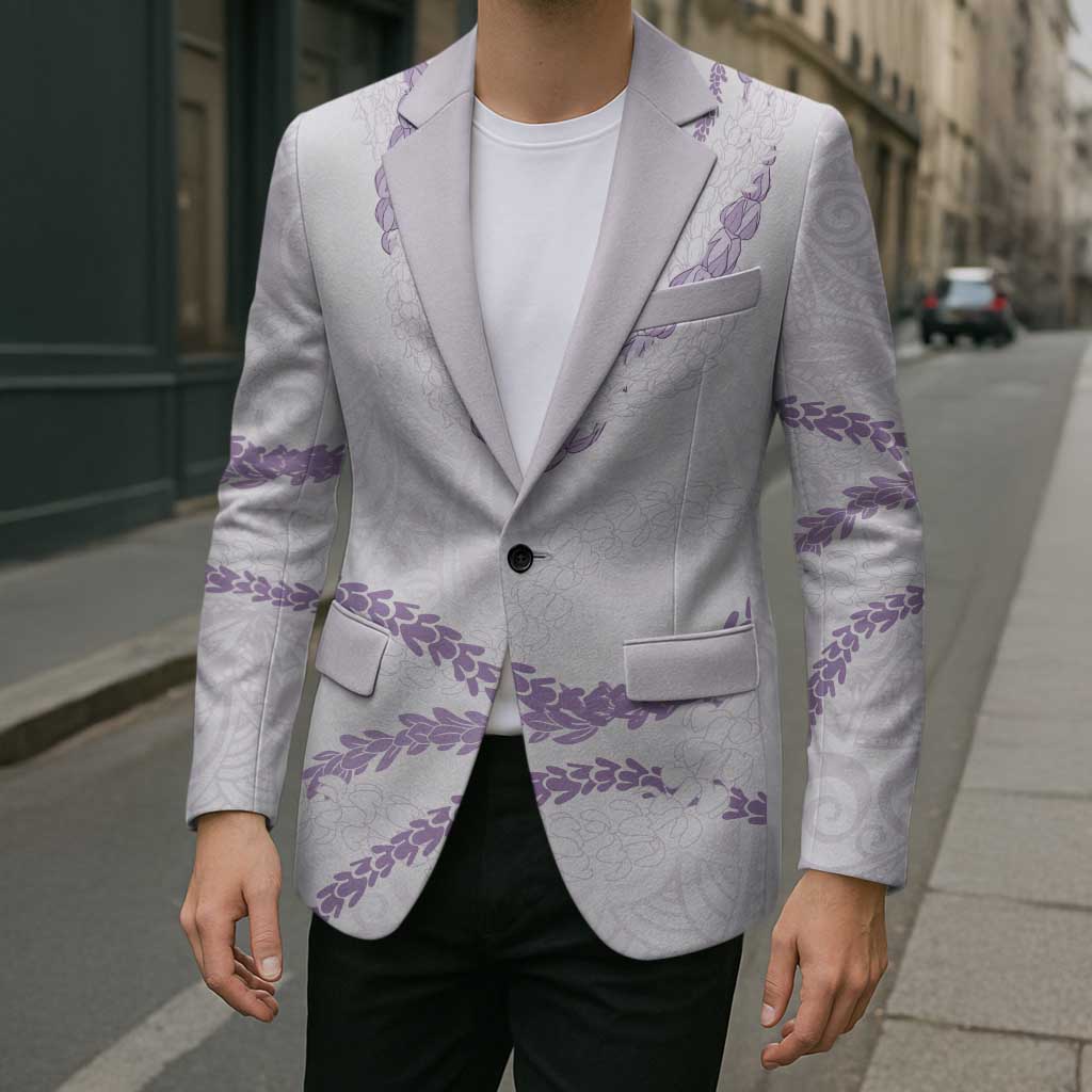 Aloha Lei Mikioi Blazer Purple Polynesian Tribal Tatau Pattern - Polynesian Pride