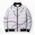Aloha Lei Mikioi Bomber Puffer Jacket Purple Polynesian Tribal Tatau Pattern - Polynesian Pride