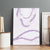Aloha Lei Mikioi Canvas Wall Art Purple Polynesian Tribal Tatau Pattern