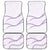 Aloha Lei Mikioi Car Mats Purple Polynesian Tribal Tatau Pattern