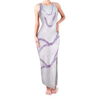 Aloha Lei Mikioi Family Matching Tank Maxi Dress and Hawaiian Shirt Purple Polynesian Tribal Tatau Pattern LT9 Mom's Dress Purple - Polynesian Pride