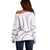 Aloha Lei Mikioi Off Shoulder Sweater Purple Polynesian Tribal Tatau Pattern