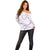 Aloha Lei Mikioi Off Shoulder Sweater Purple Polynesian Tribal Tatau Pattern