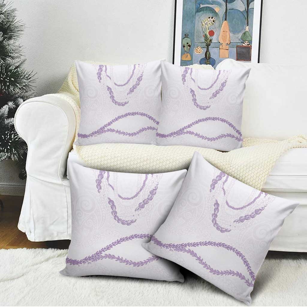 Aloha Lei Mikioi Pillow Cover Purple Polynesian Tribal Tatau Pattern - Polynesian Pride