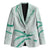 Aloha Lei Mikioi Blazer Sage Green Polynesian Tribal Tatau Pattern - Polynesian Pride