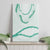 Aloha Lei Mikioi Canvas Wall Art Sage Green Polynesian Tribal Tatau Pattern