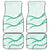 Aloha Lei Mikioi Car Mats Sage Green Polynesian Tribal Tatau Pattern