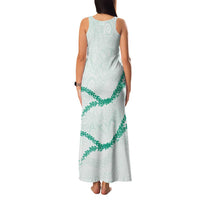 Aloha Lei Mikioi Family Matching Tank Maxi Dress and Hawaiian Shirt Sage Green Polynesian Tribal Tatau Pattern LT9 - Polynesian Pride