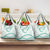 Aloha Lei Mikioi Grocery Bag Sage Green Polynesian Tribal Tatau Pattern