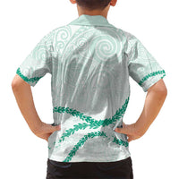 Aloha Lei Mikioi Hawaiian Shirt Sage Green Polynesian Tribal Tatau Pattern