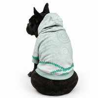 Aloha Lei Mikioi Pet Hoodie Sage Green Polynesian Tribal Tatau Pattern LT9 - Polynesian Pride