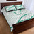 Aloha Lei Mikioi Quilt Bed Set Sage Green Polynesian Tribal Tatau Pattern