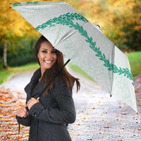 Aloha Lei Mikioi Umbrella Sage Green Polynesian Tribal Tatau Pattern - Polynesian Pride