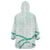 Aloha Lei Mikioi Wearable Blanket Hoodie Sage Green Polynesian Tribal Tatau Pattern