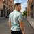 Aloha Lei Mikioi Zipper Polo Shirt Sage Green Polynesian Tribal Tatau Pattern - Polynesian Pride