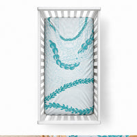 Aloha Lei Mikioi Baby Bed Cover Aloha Lei Mikioi LT9 28 × 52 in Teal - Polynesian Pride