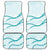 Aloha Lei Mikioi Car Mats Teal Polynesian Tribal Tatau Pattern