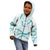 Aloha Lei Mikioi Kid Hoodie Teal Polynesian Tribal Tatau Pattern