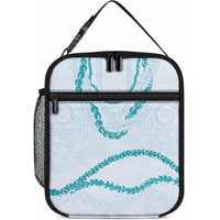 Aloha Lei Mikioi Lunch Bag Aloha Lei Mikioi LT9 10.2 × 8.3 × 4.3 inch Teal - Polynesian Pride