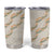 Aloha Pakalana and Puakenikeni Lei Tumbler Cup Beige Hawaiian Pattern