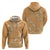 Aloha Pakalana and Puakenikeni Lei Hoodie Gold Hawaiian Pattern