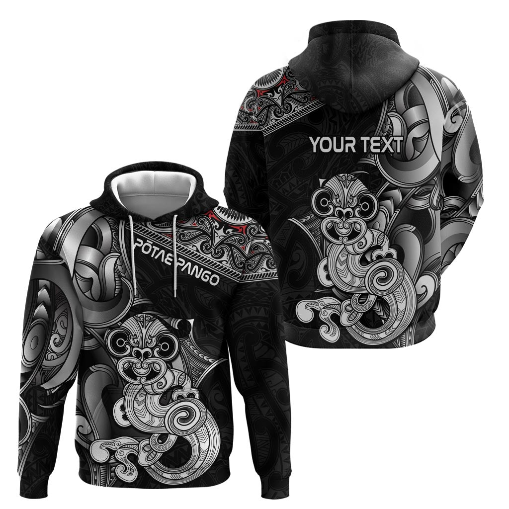 Personalised New Zealand Potae Pango Cricket Hoodie Special Maori Hei Tiki Tribal Tattoo LT9 - Polynesian Pride