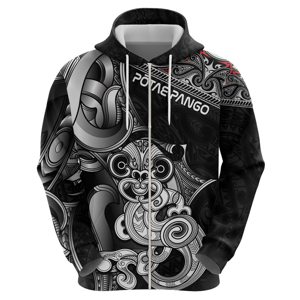 Personalised New Zealand Potae Pango Cricket Hoodie Special Maori Hei Tiki Tribal Tattoo LT9 - Polynesian Pride