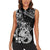 Personalised New Zealand Potae Pango Cricket Women Sleeveless Polo Shirt Special Maori Hei Tiki Tribal Tattoo