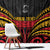 Custom Papua New Guinea Cricket Window Curtain PNG Emblem Mix Polyneisan Pattern