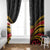 Custom Papua New Guinea Cricket Window Curtain PNG Emblem Mix Polyneisan Pattern