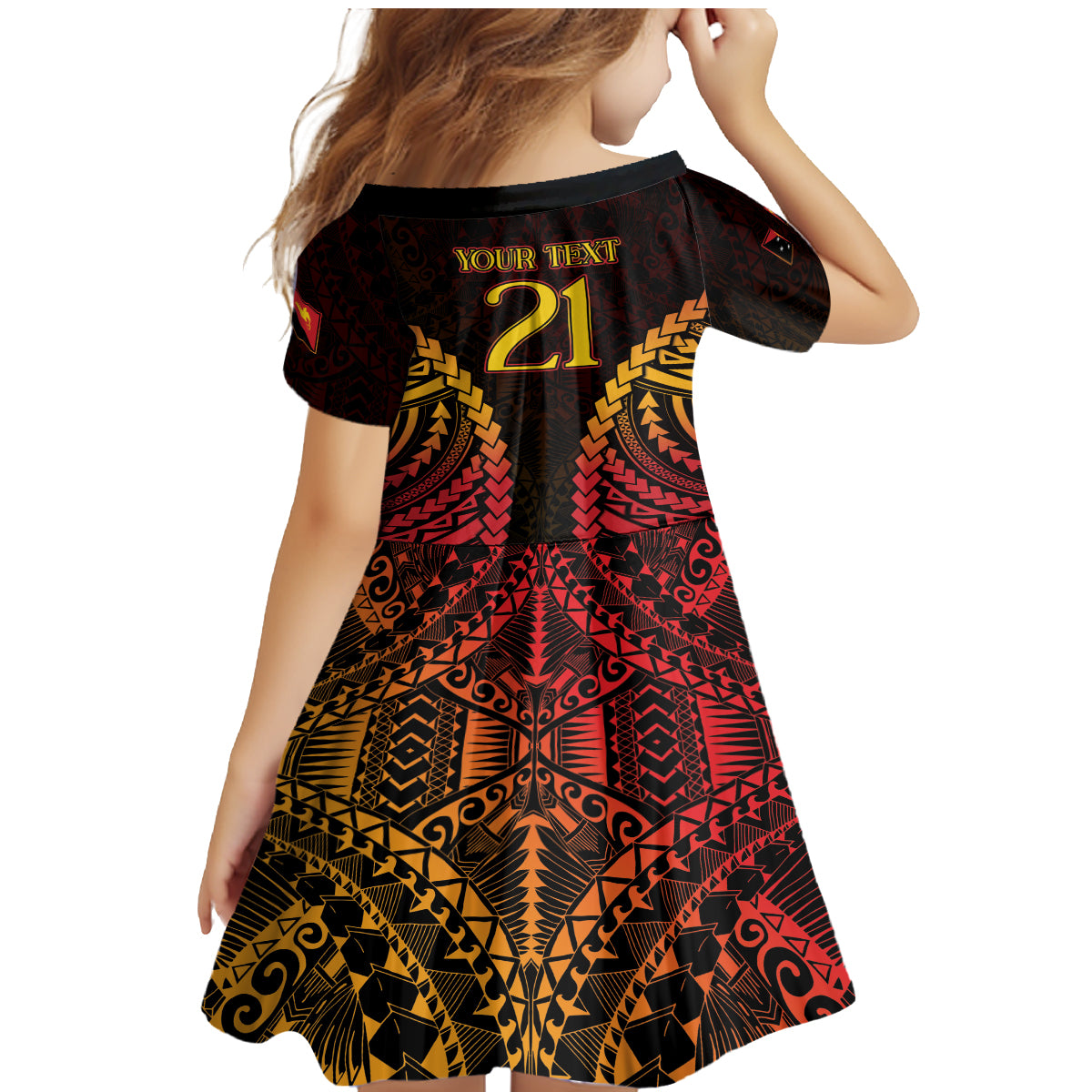 Custom Papua New Guinea Cricket Family Matching Mermaid Dress and Hawaiian Shirt Go Barramundis LT9 - Polynesian Pride
