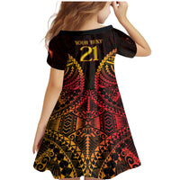 Custom Papua New Guinea Cricket Family Matching Mermaid Dress and Hawaiian Shirt Go Barramundis LT9 - Polynesian Pride