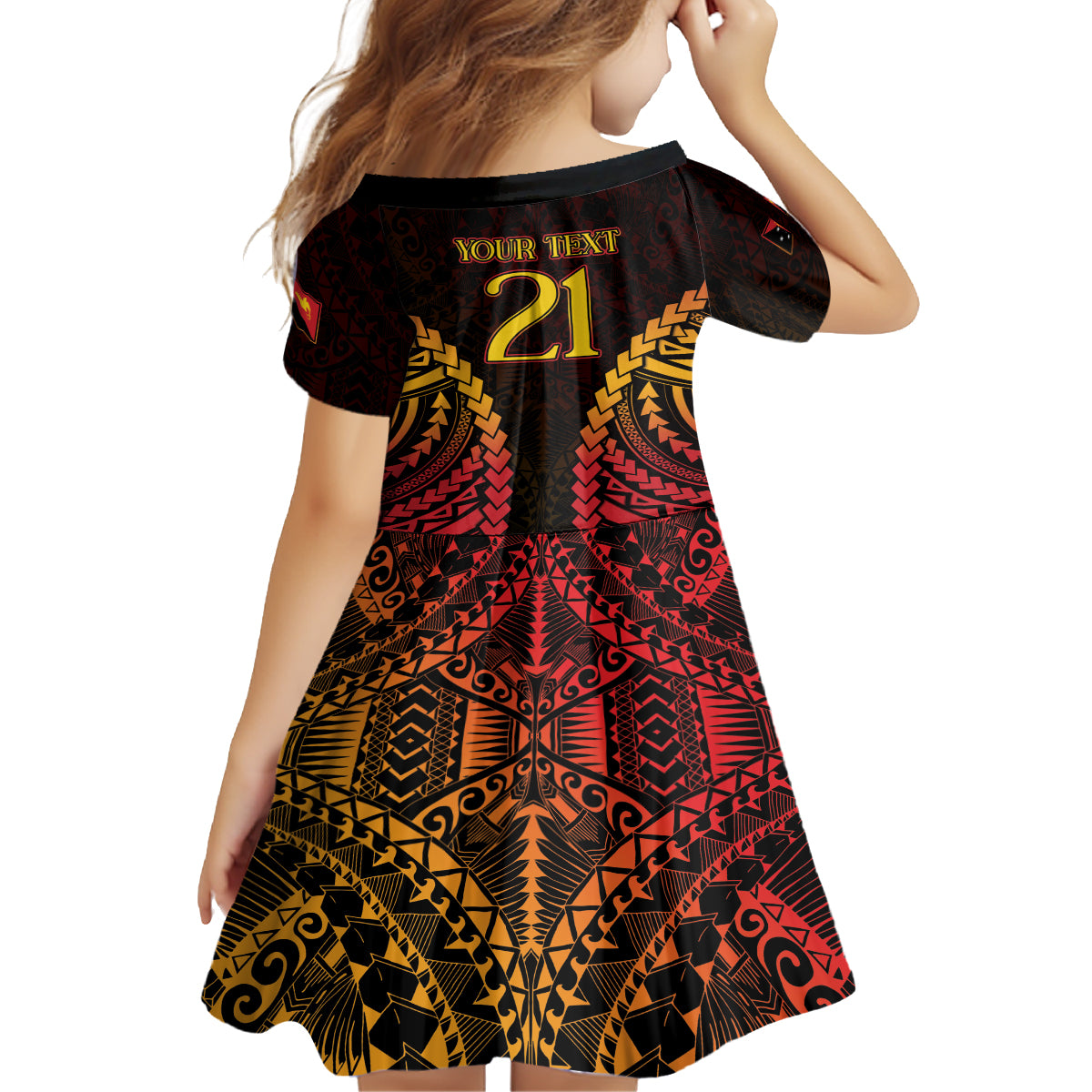 Custom Papua New Guinea Cricket Family Matching Off Shoulder Maxi Dress and Hawaiian Shirt Go Barramundis LT9 - Polynesian Pride