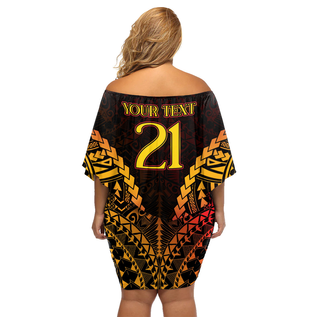 Custom Papua New Guinea Cricket Family Matching Off Shoulder Short Dress and Hawaiian Shirt Go Barramundis LT9 - Polynesian Pride