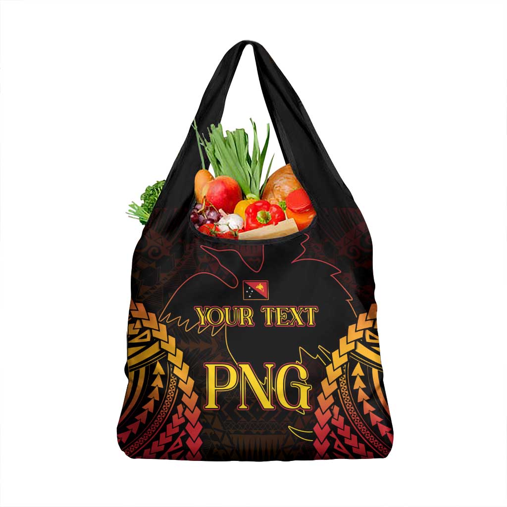 Custom Papua New Guinea Cricket Grocery Bag Go Barramundis LT9 1-pack One Size Black - Polynesian Pride